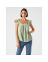 Vero Moda Блуза Harper 10283819 Зелен Regular Fit - Pepit.bg