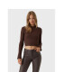 Vero Moda Блуза Hati 10275570 Кафяв Slim Fit - Pepit.bg