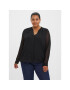 Vero Moda Curve Блуза Kaya 10280402 Черен Regular Fit - Pepit.bg