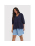 Vero Moda Curve Блуза Mavis 10267028 Тъмносин Regular Fit - Pepit.bg