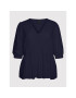 Vero Moda Curve Блуза Mavis 10267028 Тъмносин Regular Fit - Pepit.bg
