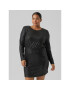 Vero Moda Curve Коктейлна рокля Kalla 10278226 Черен Regular Fit - Pepit.bg