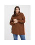 Vero Moda Curve Поло Sayla 10276895 Кафяв Regular Fit - Pepit.bg