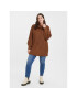 Vero Moda Curve Поло Sayla 10276895 Кафяв Regular Fit - Pepit.bg