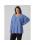Vero Moda Curve Пуловер 10297266 Син Regular Fit - Pepit.bg