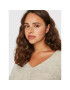 Vero Moda Curve Пуловер Crewlefile 10238344 Бежов Regular Fit - Pepit.bg