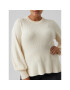 Vero Moda Curve Пуловер Holly 10276871 Екрю Regular Fit - Pepit.bg