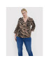 Vero Moda Curve Риза Zee 10257512 Кафяв Regular Fit - Pepit.bg