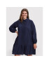 Vero Moda Curve Рокля тип риза Abby 10252780 Тъмносин Regular Fit - Pepit.bg