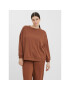 Vero Moda Curve Суитшърт Ea 10273013 Кафяв Oversize - Pepit.bg