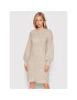 Vero Moda Плетена рокля Filene 10257138 Бежов Regular Fit - Pepit.bg