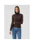 Vero Moda Поло Happiness 10238127 Кафяв Regular Fit - Pepit.bg