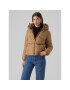 Vero Moda Пухено яке 10273951 Кафяв Regular Fit - Pepit.bg