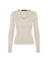 Vero Moda Пуловер 10291120 Екрю Slim Fit - Pepit.bg