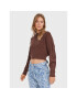 Vero Moda Пуловер Ayla 10274866 Кафяв Relaxed Fit - Pepit.bg