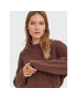 Vero Moda Пуловер Ayla 10274866 Кафяв Relaxed Fit - Pepit.bg