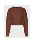 Vero Moda Пуловер Ayla 10274866 Кафяв Relaxed Fit - Pepit.bg