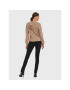 Vero Moda Пуловер Nancy 10269236 Кафяв Relaxed Fit - Pepit.bg