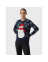 Vero Moda Пуловер Snowman 10272448 Тъмносин Regular Fit - Pepit.bg