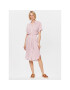 Vero Moda Рокля тип риза Bumpy 10279684 Розов Regular Fit - Pepit.bg