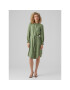 Vero Moda Рокля тип риза Sara 10282451 Зелен Regular Fit - Pepit.bg