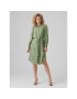 Vero Moda Рокля тип риза Sara 10282451 Зелен Regular Fit - Pepit.bg
