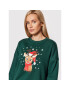 Vero Moda Суитшърт Reindeer 10262925 Зелен Relaxed Fit - Pepit.bg