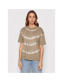 Vero Moda Тишърт Eara 10259827 Кафяв Oversize - Pepit.bg