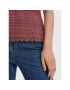 Vero Moda топ Honey 10190150 Бордо Regular Fit - Pepit.bg