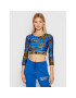 Versace Jeans Couture Блуза 71HAH218 Син Regular Fit - Pepit.bg