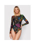 Versace Jeans Couture Боди 71HAM221 Черен Regular Fit - Pepit.bg