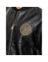 Versace Jeans Couture Кожено яке 75GAVP07 Черен Regular Fit - Pepit.bg