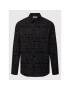 Versace Jeans Couture Риза Flock 73GAL2R1 Черен Regular Fit - Pepit.bg