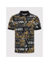 Versace Jeans Couture Тениска с яка и копчета Baroque 73GAG6S0 Черен Regular Fit - Pepit.bg