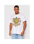 Versace Jeans Couture Тишърт 72GAHF02 Бял Regular Fit - Pepit.bg