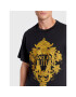 Versace Jeans Couture Тишърт 73GAHP02 Черен Regular Fit - Pepit.bg