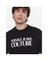 Versace Jeans Couture Тишърт 74GAHT03 Черен Regular Fit - Pepit.bg