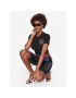 Versace Jeans Couture Тишърт 74HAHT06 Черен Regular Fit - Pepit.bg