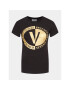 Versace Jeans Couture Тишърт 74HAHT10 Черен Regular Fit - Pepit.bg