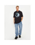 Versace Jeans Couture Тишърт 75GAHF05 Черен Oversize - Pepit.bg