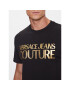 Versace Jeans Couture Тишърт 75GAHT01 Черен Regular Fit - Pepit.bg