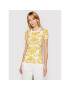 Versace Jeans Couture Тишърт B2HWA708 Жълт Slim Fit - Pepit.bg
