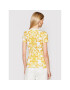 Versace Jeans Couture Тишърт B2HWA708 Жълт Slim Fit - Pepit.bg