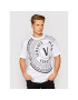 Versace Jeans Couture Тишърт Centered Vemb 71GAHT19 Бял Regular Fit - Pepit.bg