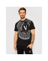 Versace Jeans Couture Тишърт Centered Vemb 71GAHT19 Черен Regular Fit - Pepit.bg