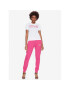 Versace Jeans Couture Тишърт Logo 74HAHT03 Бял Regular Fit - Pepit.bg