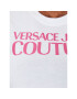 Versace Jeans Couture Тишърт Logo 74HAHT03 Бял Regular Fit - Pepit.bg