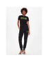Versace Jeans Couture Тишърт Logo 74HAHT03 Черен Regular Fit - Pepit.bg