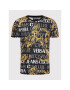 Versace Jeans Couture Тишърт Logo Baroque 73GAH6S0 Черен Regular Fit - Pepit.bg