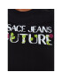 Versace Jeans Couture Тишърт Logo Roses 74HAHT15 Черен Regular Fit - Pepit.bg